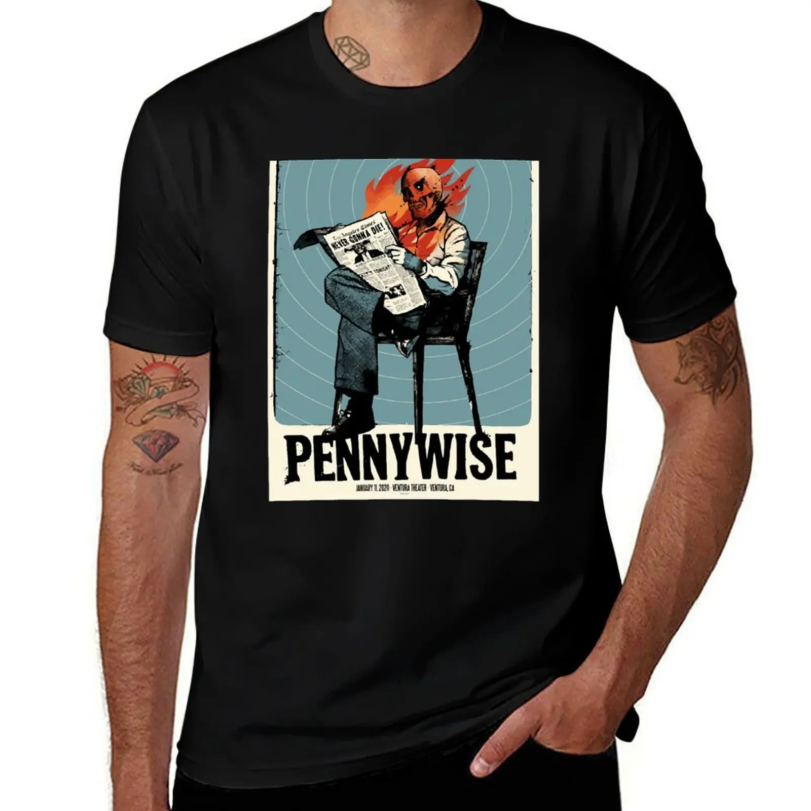 

t man shirt fit For Music Gift Pennywise T-Shirt Idol t shirts for man Fans Birthday luxury Gifts slim
