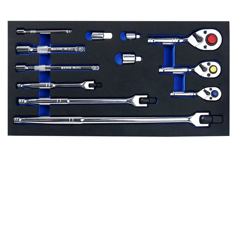 Socket Kit Ratchet Wrench Set Reversible Mechanism Ergonomic Non-Slip Handle Compact Design For Tight Spaces Silver,Black
