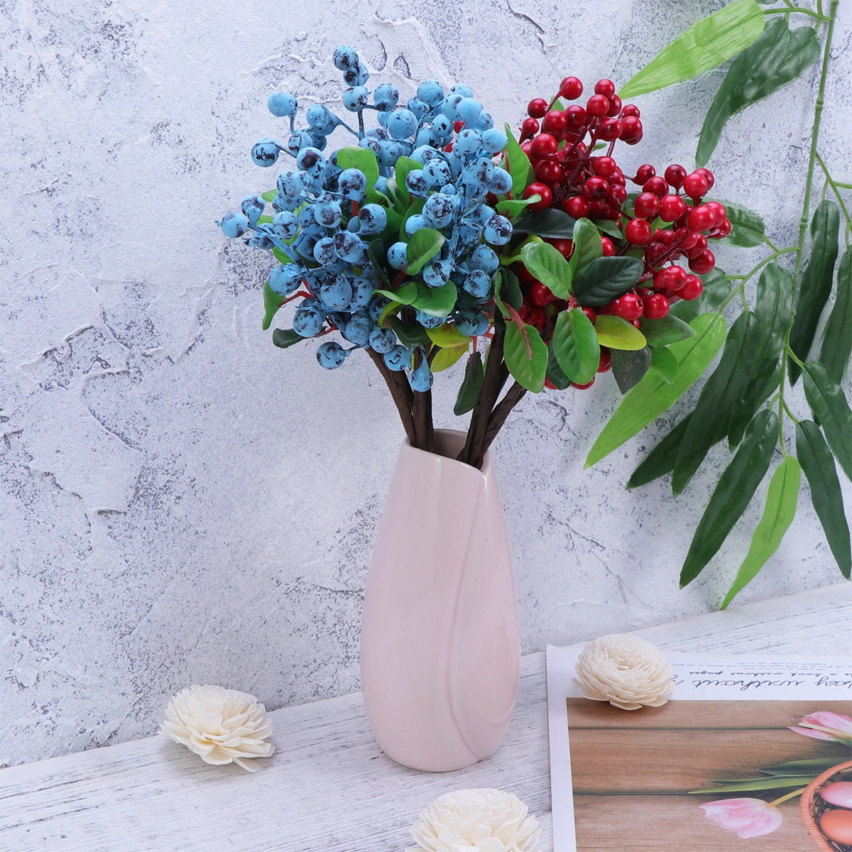

Simulated Blueberry Decoration Artificial Blueberries That Look Real Pick Fruits Fake Decorations