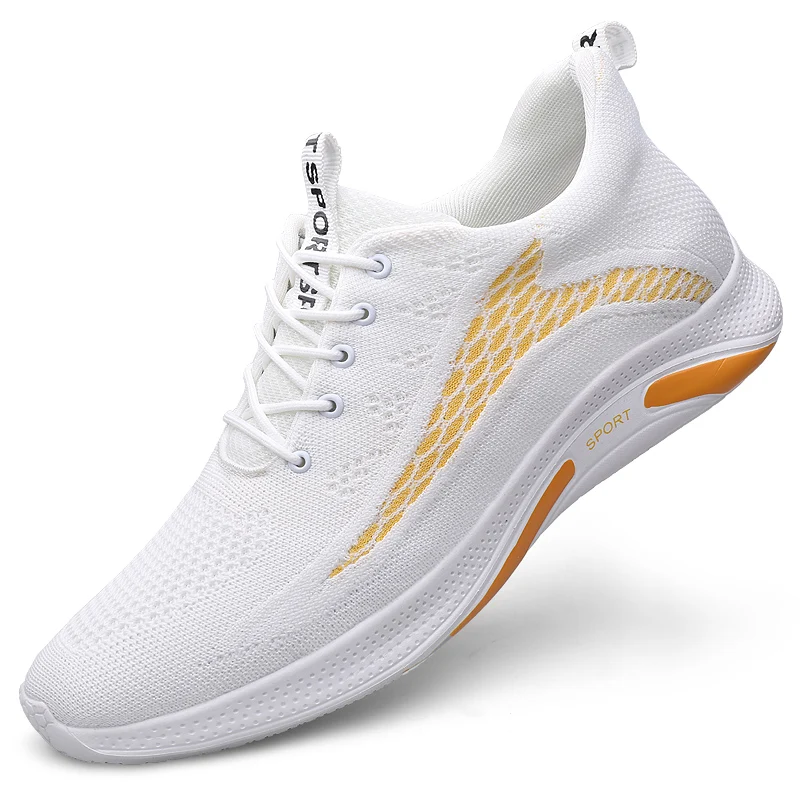 

Новые мужские кроссовки 2026 года для увеличения роста со скрытым каблуком, белые, черные, дышащие, сетчатые, модные повседневные туфли