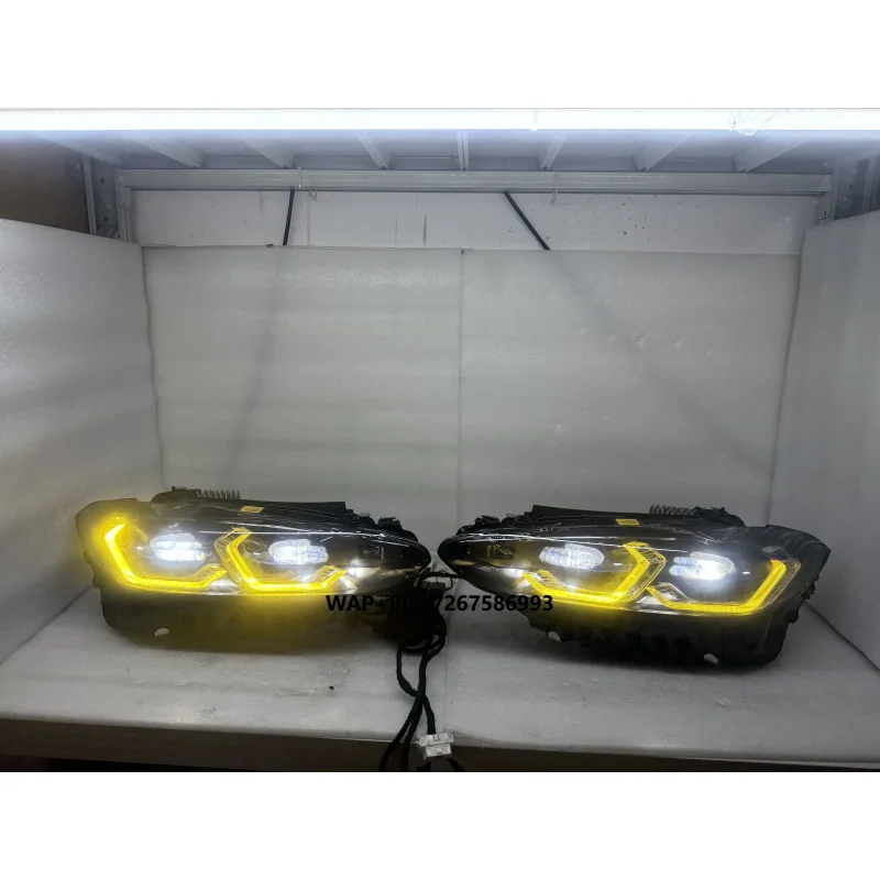 

Suitable for M3 M4 headlights G80 G82 dual golden eye function headlights, original second-hand