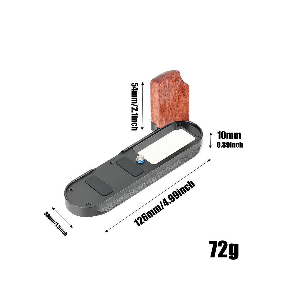 FOTGA For Leica X1 X2 L-Shape Mounting Plate with Wooden Handle For Leica X1 X2 Quick Release L Plate/Bracket Tripod Arca-Swiss
