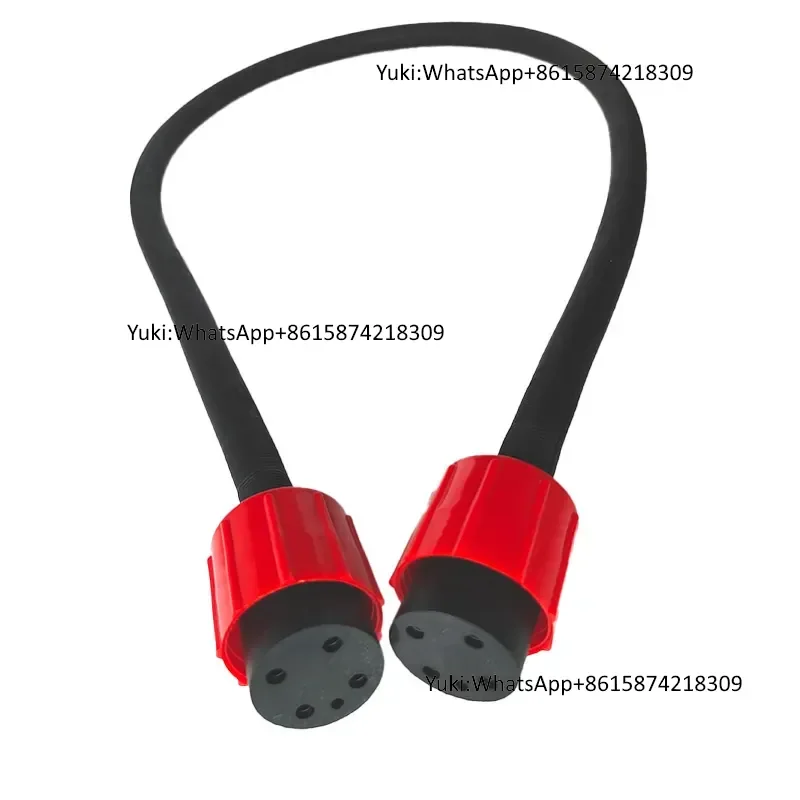 Durable 4-Core Double-Hole Plug Connector for Industrial Use