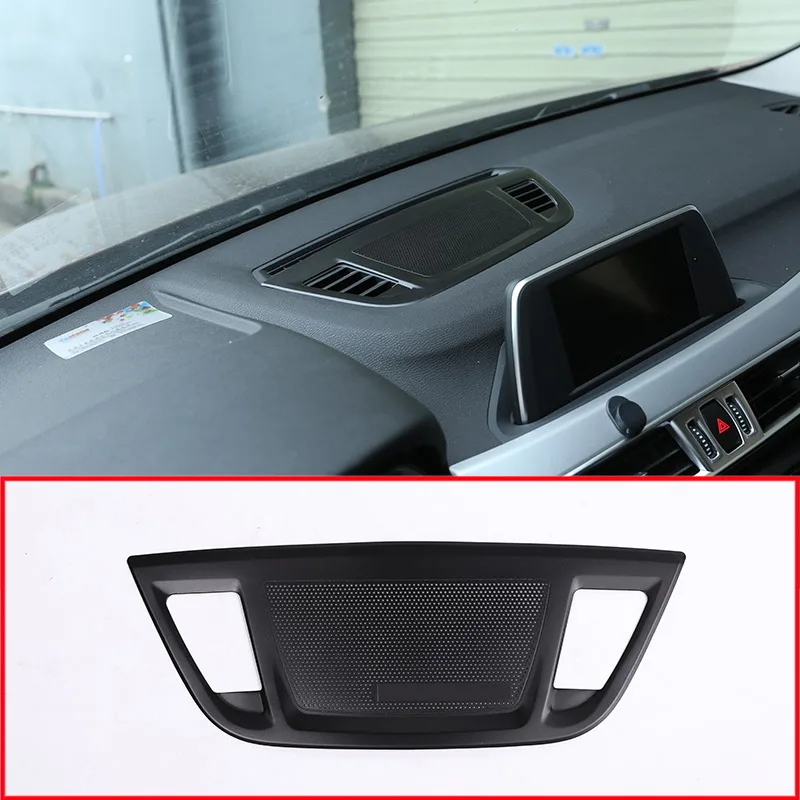 

For BMW X1 F48 2016-2018 Aluminum Alloy Center Control Console Dashboard Speaker Cover Trim Accessories For BMW X2 F47 2018