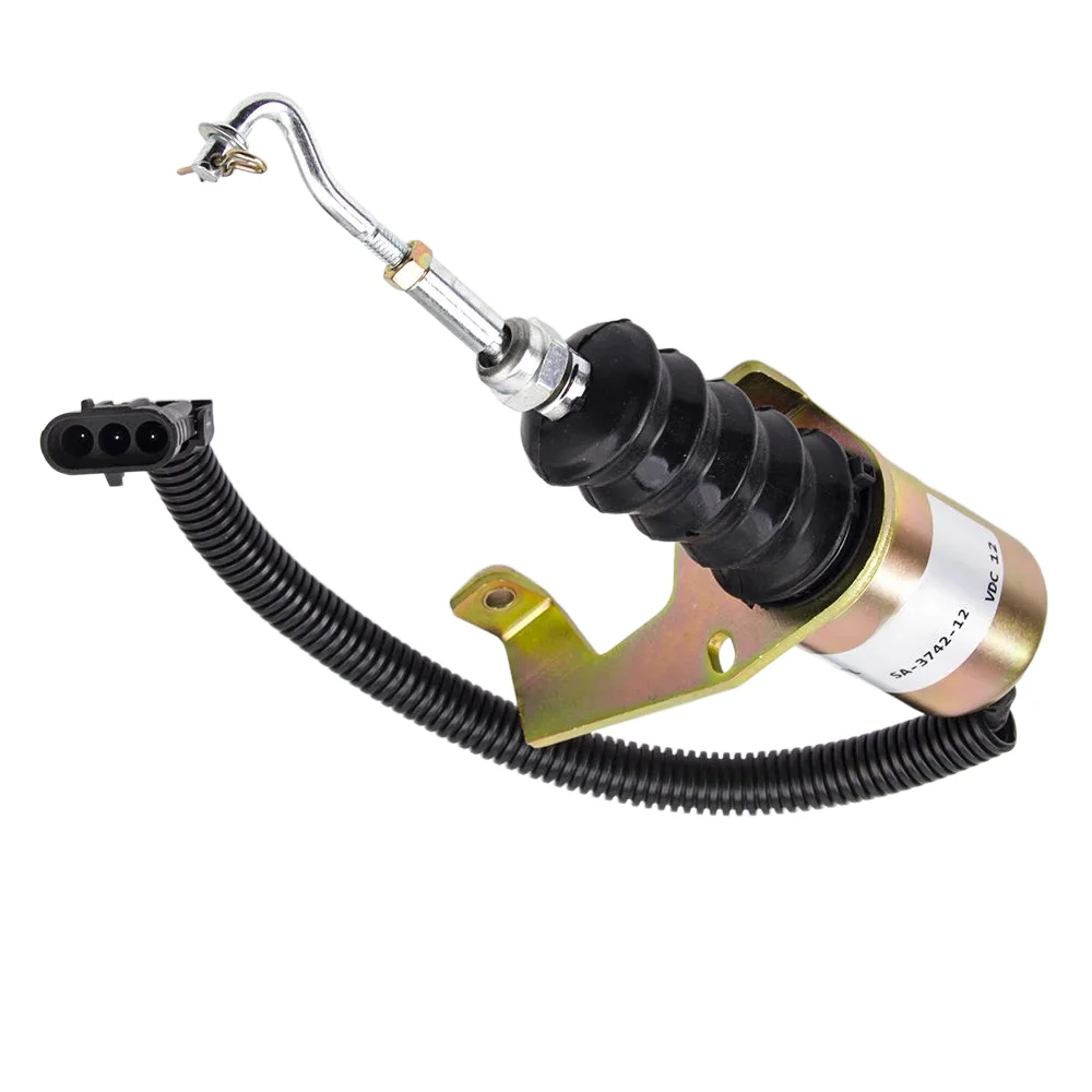 high quality 24V 3974947 SA-3742-24 Shutdown Solenoid Engine fuel cut-off valve shutdown solenoid valve For Cummins
