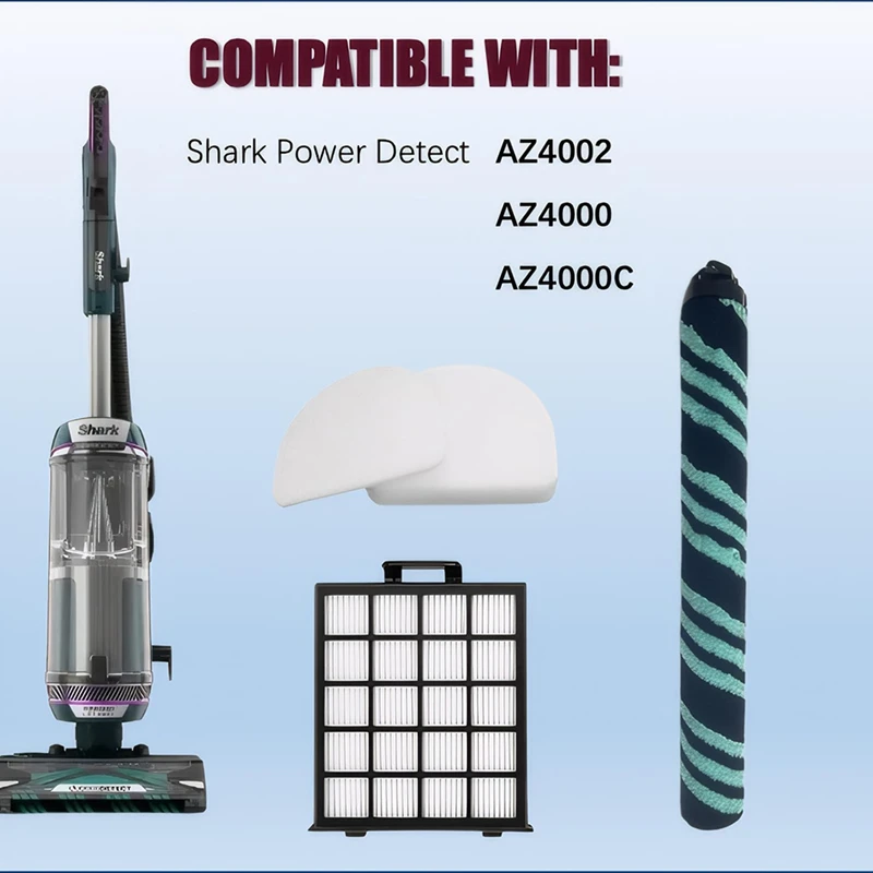 JDZD AZ4002 Filter Compatible For Shark Detect Pro/Shark Power Detect Upright Vacuum AZ4000 AZ4002 AZ4000C