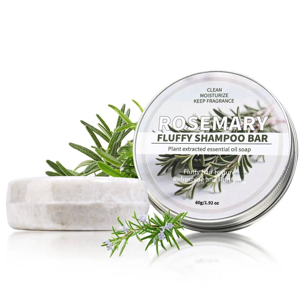 

Шампунь с эфирным маслом с 22 розмаринами может мягко и глубоко очистить и эссенция, экстракция из натуральных растений может увлажняет волосы