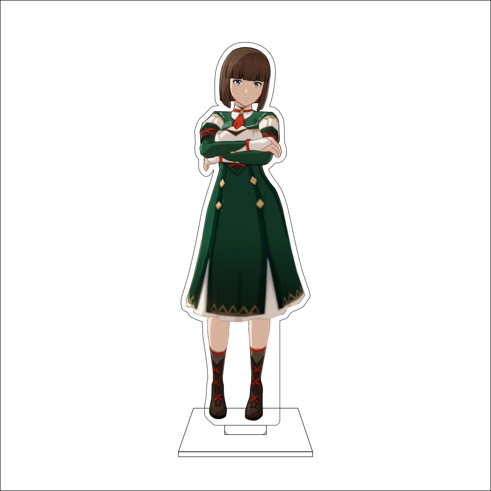 16CM Anime Genshin Impact Cosplay Acrylic Figure Stand Plate Paimon Lumine Aether NPC Ornaments Gifts view 4