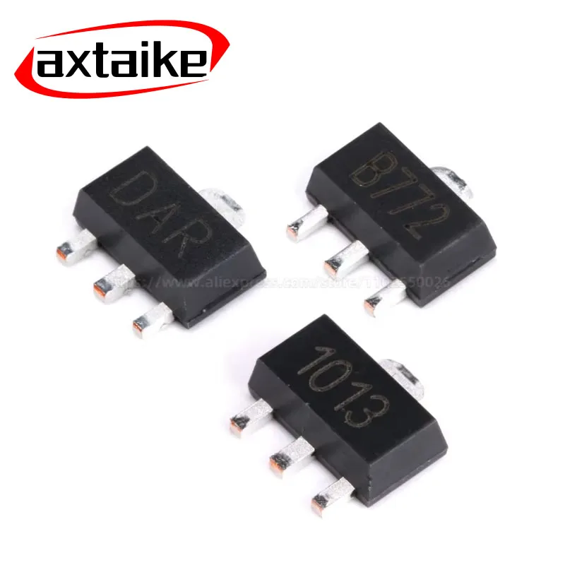

20PCS B772 D882 SOT-89 A1013 B1132 B1188 B1386 C2383 C2655 C3357 2SC4672 D1664 D1898 A1797 2SC2873 2SA1213 SMD Transistors