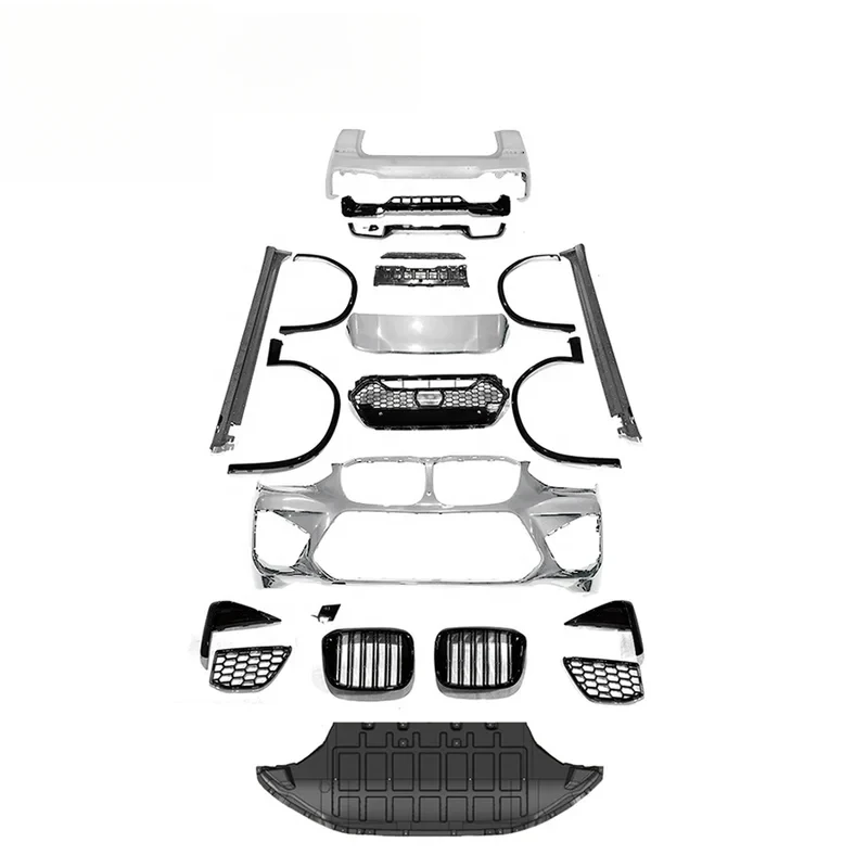 

NEW X3 G01 Body Kit Fit BM X3 G01 to Style Front Bumper Grille Rear Bumper Fende Roof Spoiler 2019 X