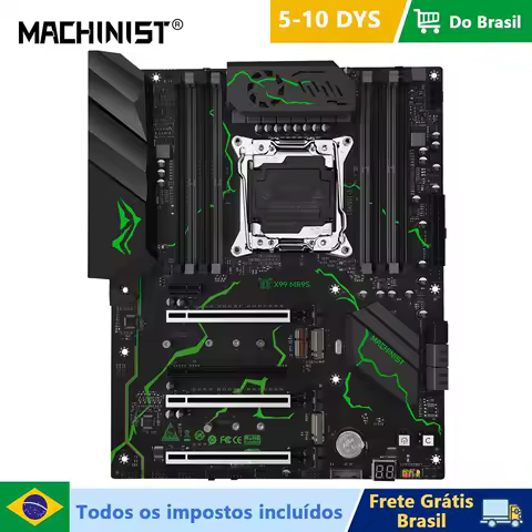 MACHINIST MR9S X99 ATX placa-mãe Suporte LGA 2011-3 E5 V3/V4 CPU DDR4 RAM Memória de quatro canais NVME M.2 USB3.0