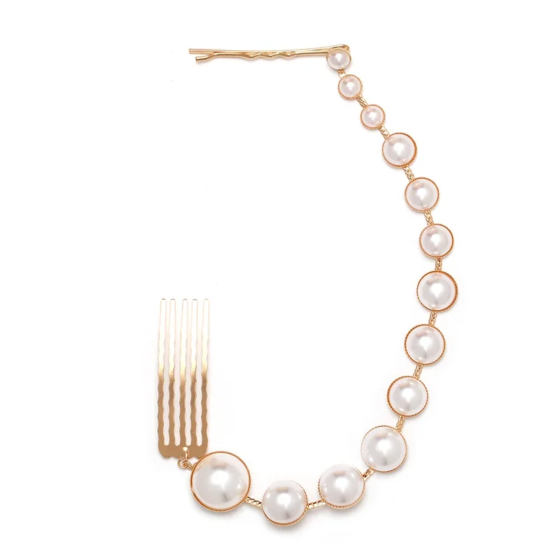 Fashion Pearl Wedding Hair Jewelry Charm Bridal Crystal Hair Combs Women Party Hairpins Wedding Hair Accessories