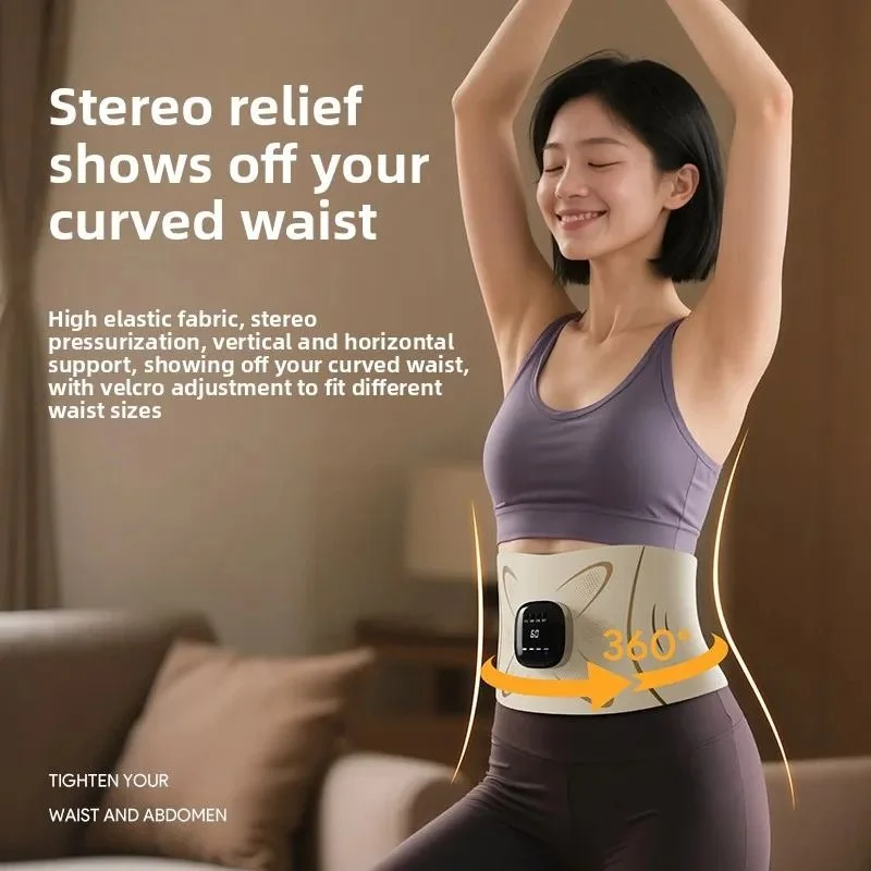

EMS Micro Current Waist Shaping Fat Burning Massage Belt For Reducing Abdominal Fat Postpartum Care Smooth And Firm