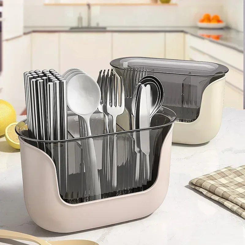

1Pcs Kitchen Chopstick Shelf Drain Basket Multifunction Cutlery Holder Flatware Shelf Kitchen Accessorie Rice strainer Ladle