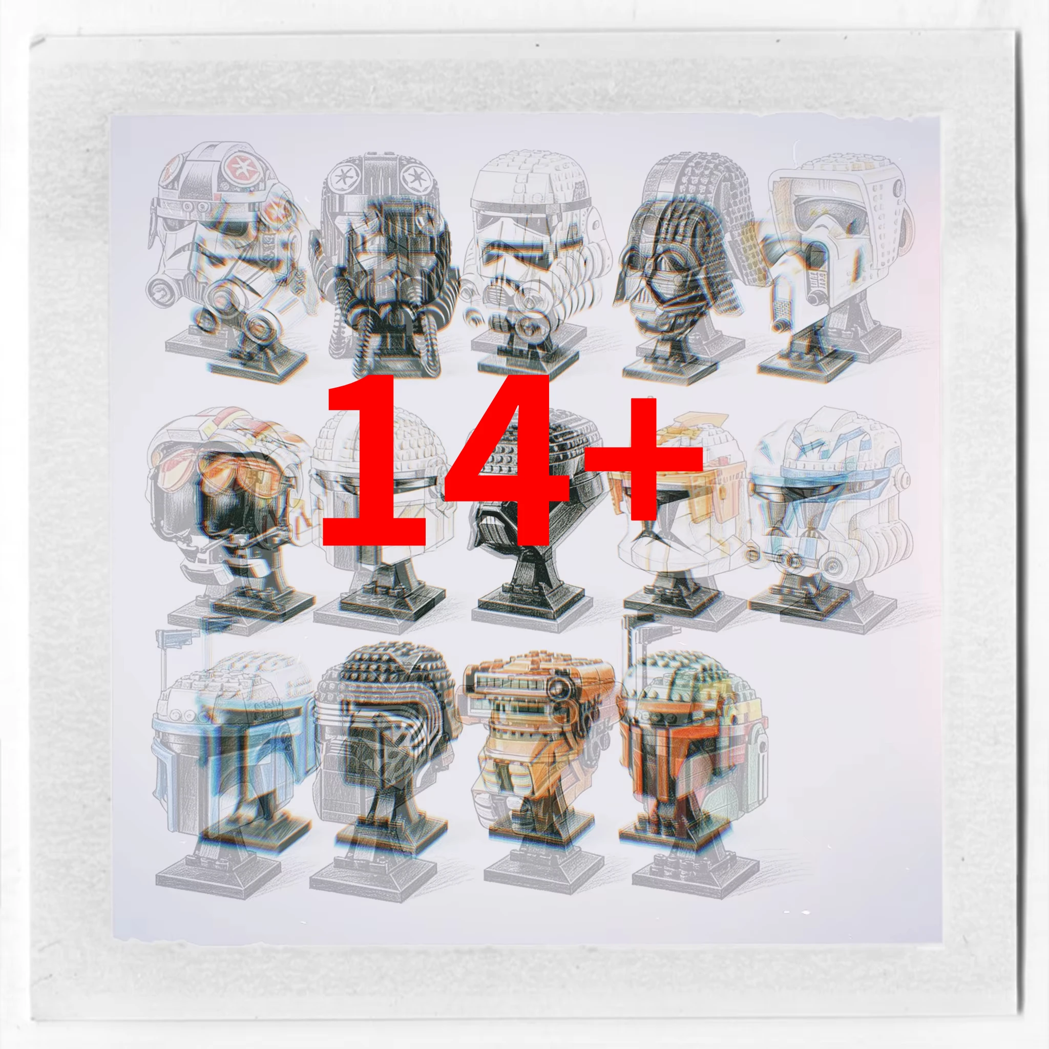 The Cheapest  In Stock 700+ PCS Space Helmet Building Bricks Set Home Decor Display Model Christmas Gift