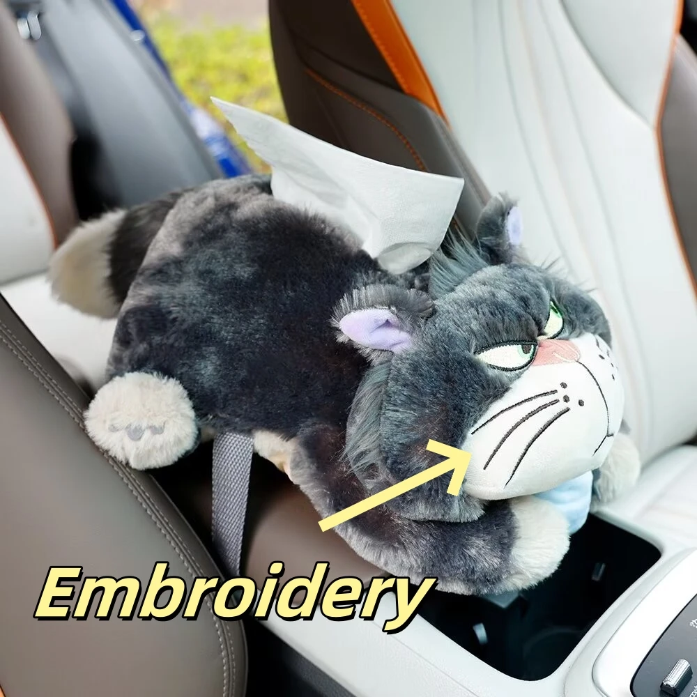 

Мультяшный серый кошка тканевый чехол Люцифер Кот набивной аниме Золушка плохой Кот плюши тканевые коробки на заднее сиденье подвесная тканевая сумка