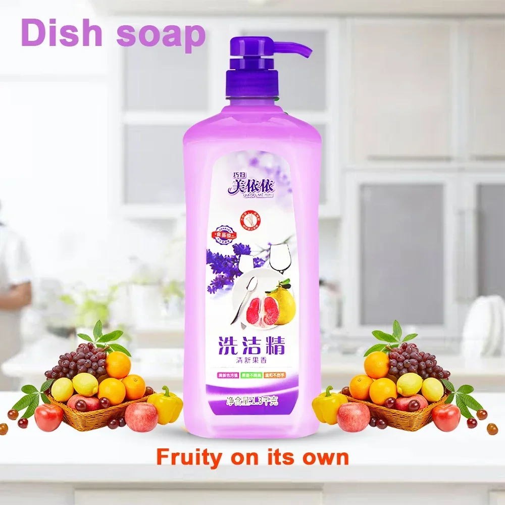 Dish Soap Squeeze Dishwashing Liquid Non-Scratch Sponges for Dishes Original Scent Degreasing