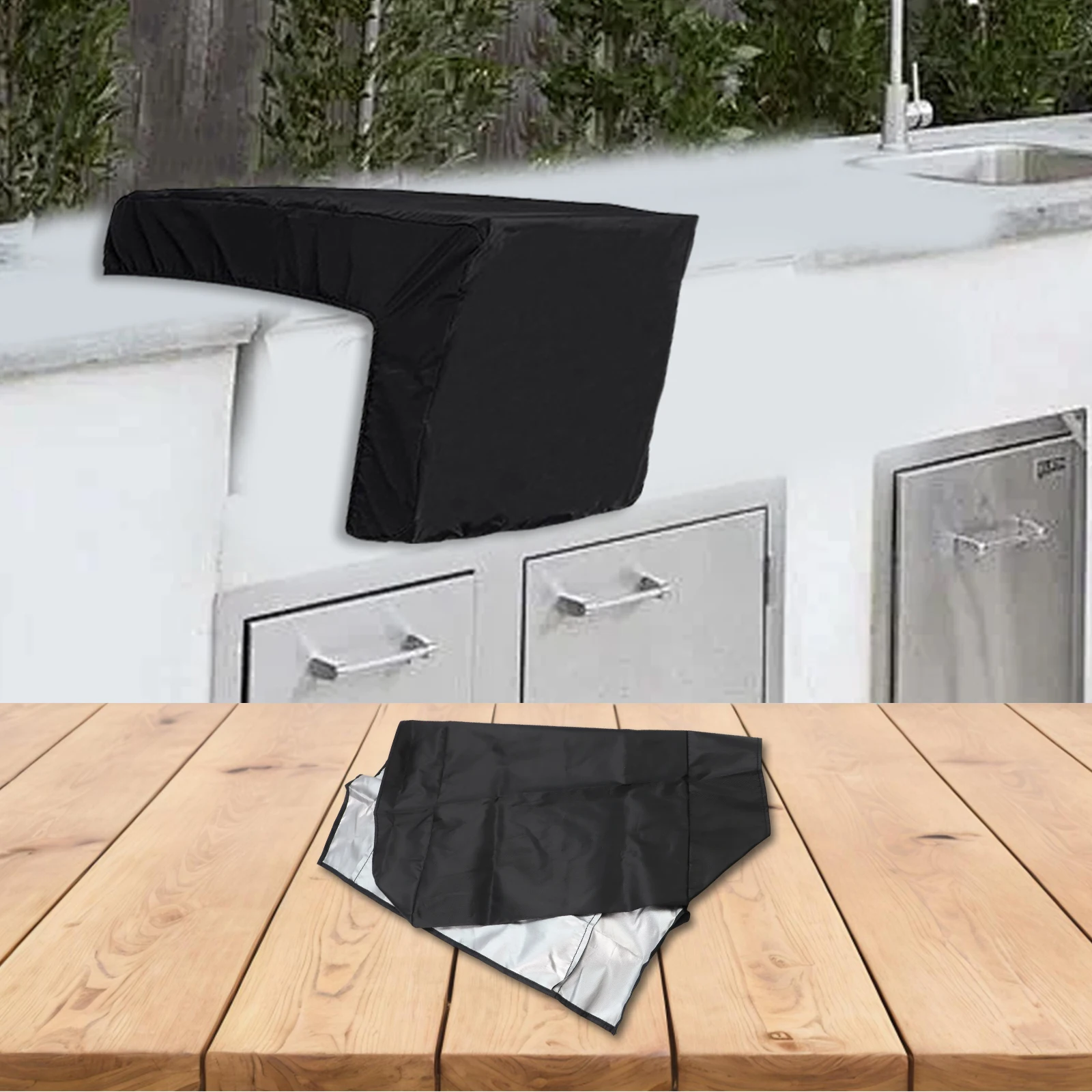 Adjustable Drawcord Cover Polyester Cover Side Burner Cover Long-lasting Durability Suitable For Various Grills