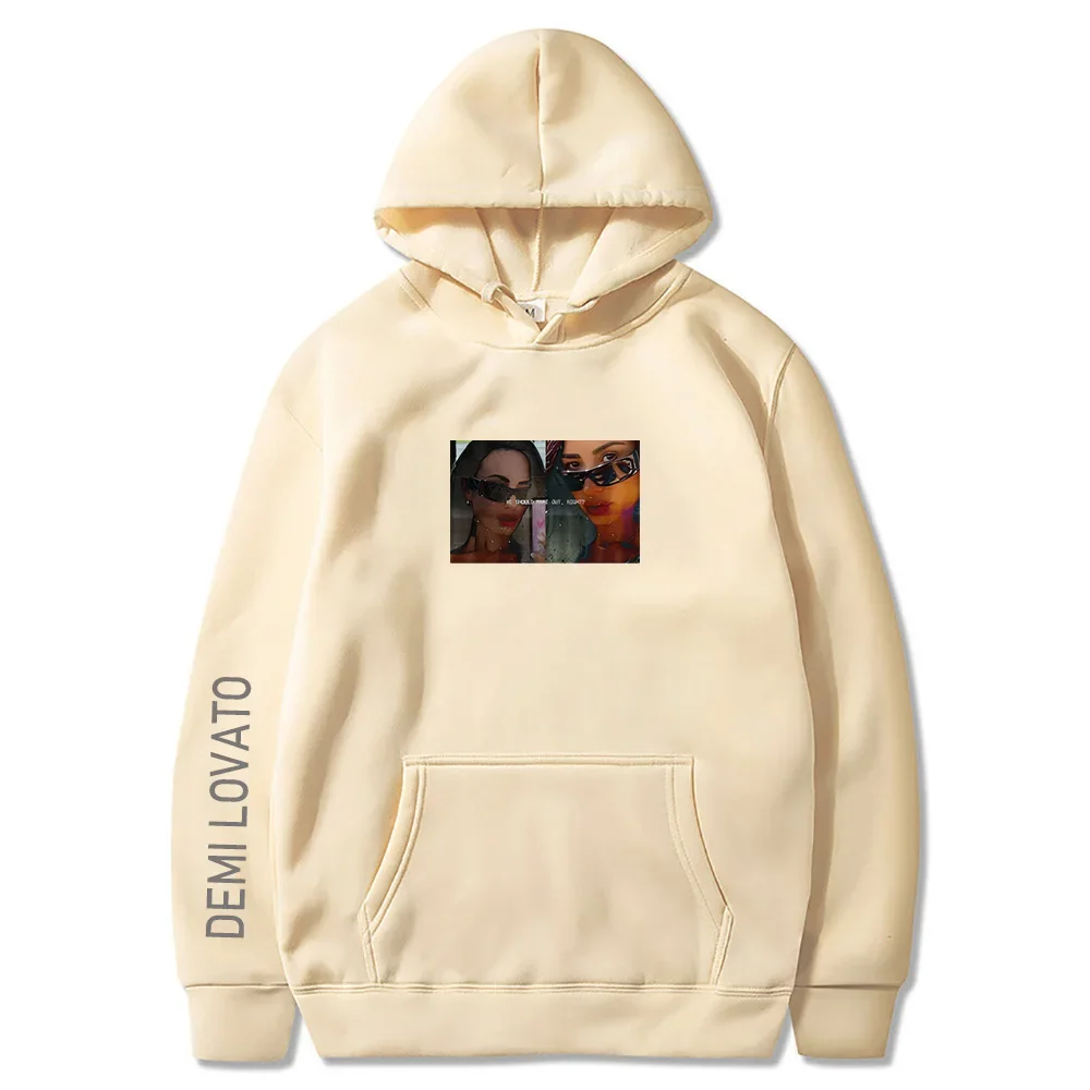 قبلة هوديي ديمي لوفاتو 2026 جديد عادية عالية الجودة طباعة Harajuku Moletom مع مقنعين الصوف هودي مريح