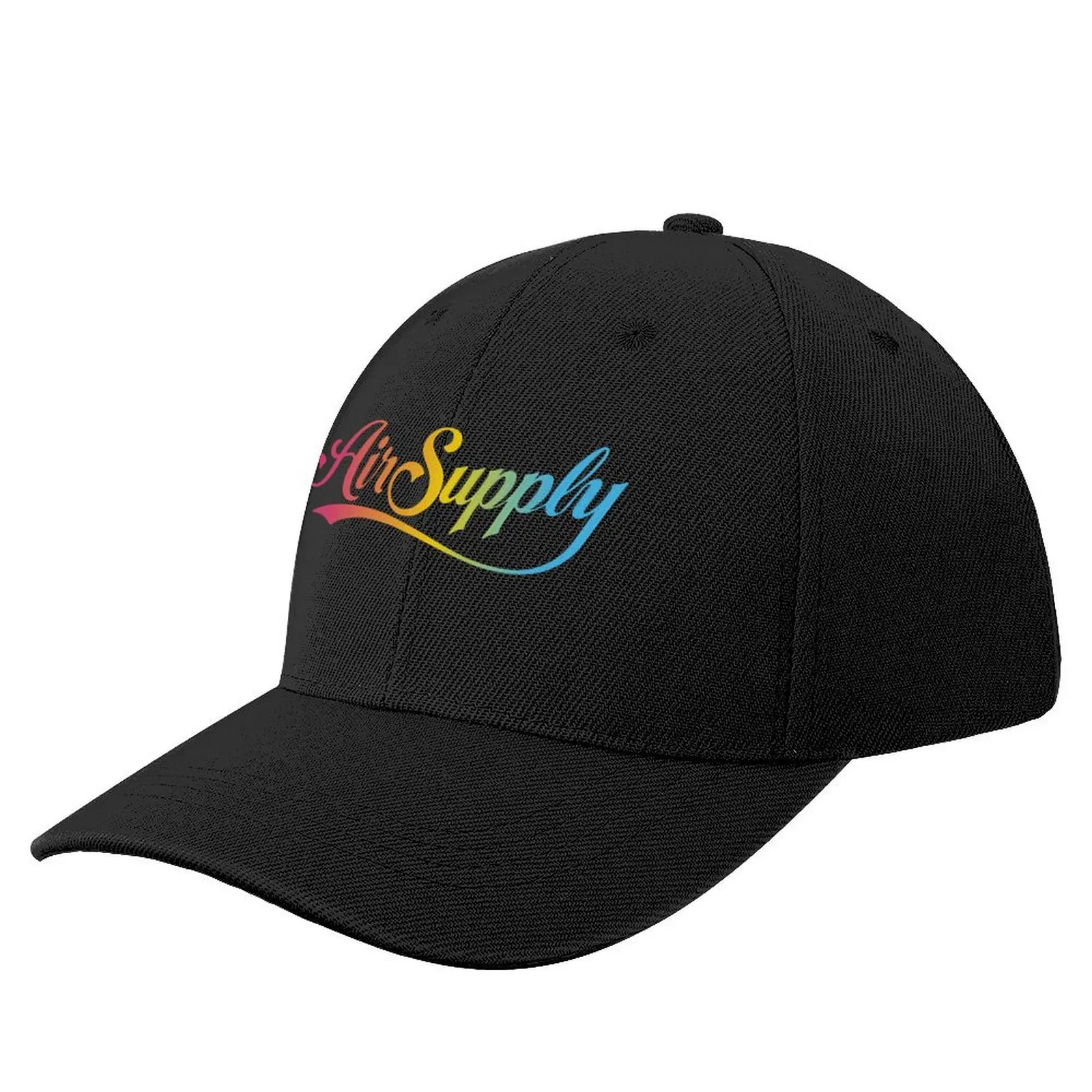 

Logo Air Supply rainbow text Classic Baseball Cap Trucker Hat summer hat Man Women's