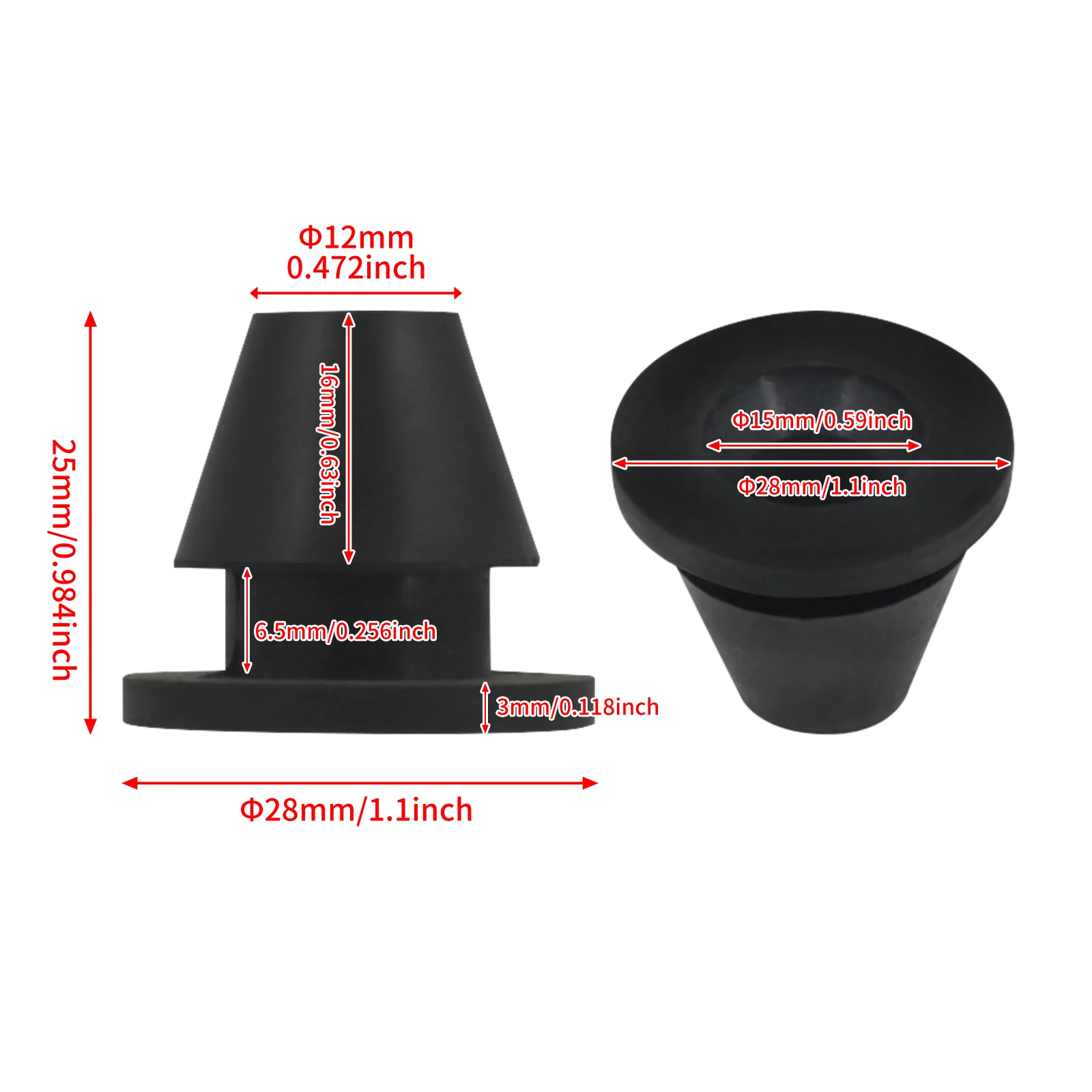 Motorbike 6Pcs Rubber Side Cover Grommets Black For Harley Touring Electra FLHR FLHX FLTRX FLHT Street Glide Road King 2008-2023
