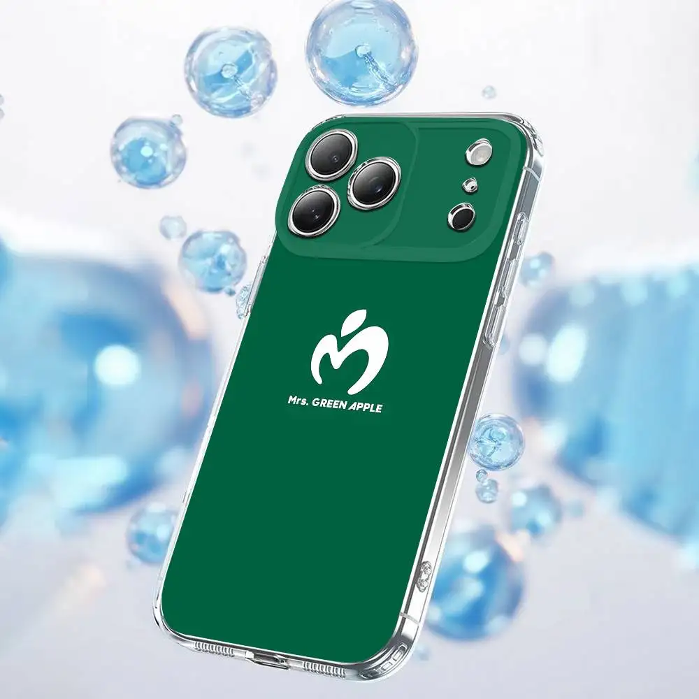 MGA M-Mrs GREEN APPLE Lilac Phone Case For iPhone 17,16,15,14,13,12,11,Plus,Pro,Max,Plus,E,Air,Mini Transparent Cover
