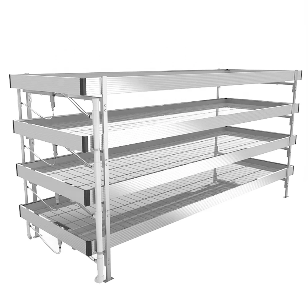 Landbouw Ebb en Flow Hydrocultuur Grow Rolling Bench Table