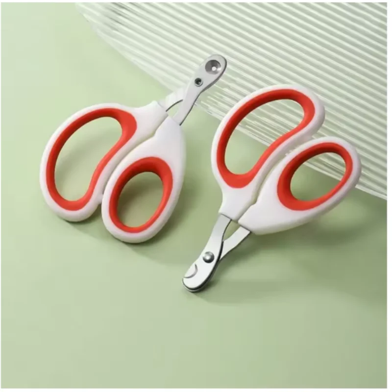 Stainless Steel Pet Nail Trimmer, Comfort Grip Nail Scissors, Safe Claw Clipper For Small Dogs Cats Grooming Tool