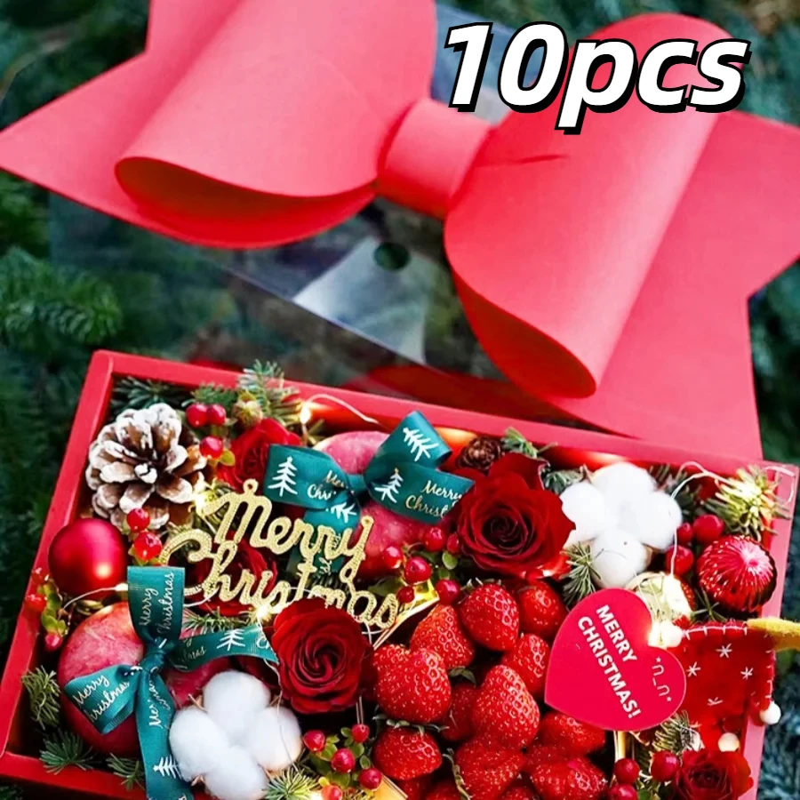 10 шт., прозрачная складная коробка для украшения торта