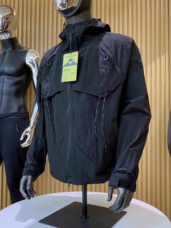 ملابس العمل التكتيكية المصنوعة من النايلون في الهواء الطلق مع غطاء محرك السيارة للأزواج موسم الخريف الوقوف صالح سستة إغلاق يندبروف الشباب Faion #4