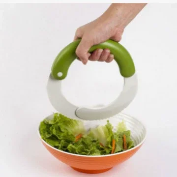 سكين دوار دائري متعدد الأغراض أداة قطع المطبخ بيتزا الخضار اللحوم أداة مقبض مريح شرائح النردات #3