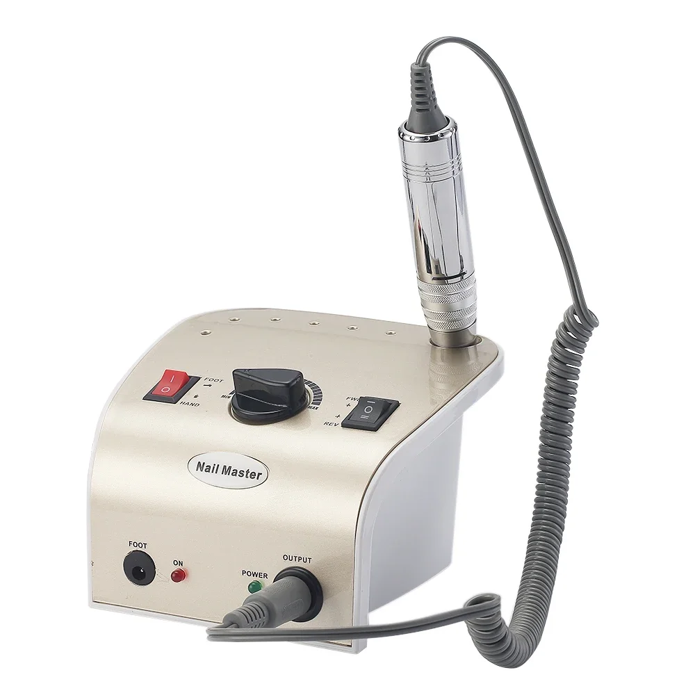 High speed professional 35000RPM nail drill manicure machine with metal handpiece