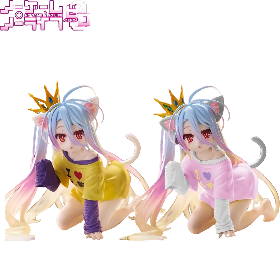 

NO GAME NO LIFE 13cm Shiro Action Figure Figurine Collection Model Toy Kawaii Doll Desktop Decoration Gift