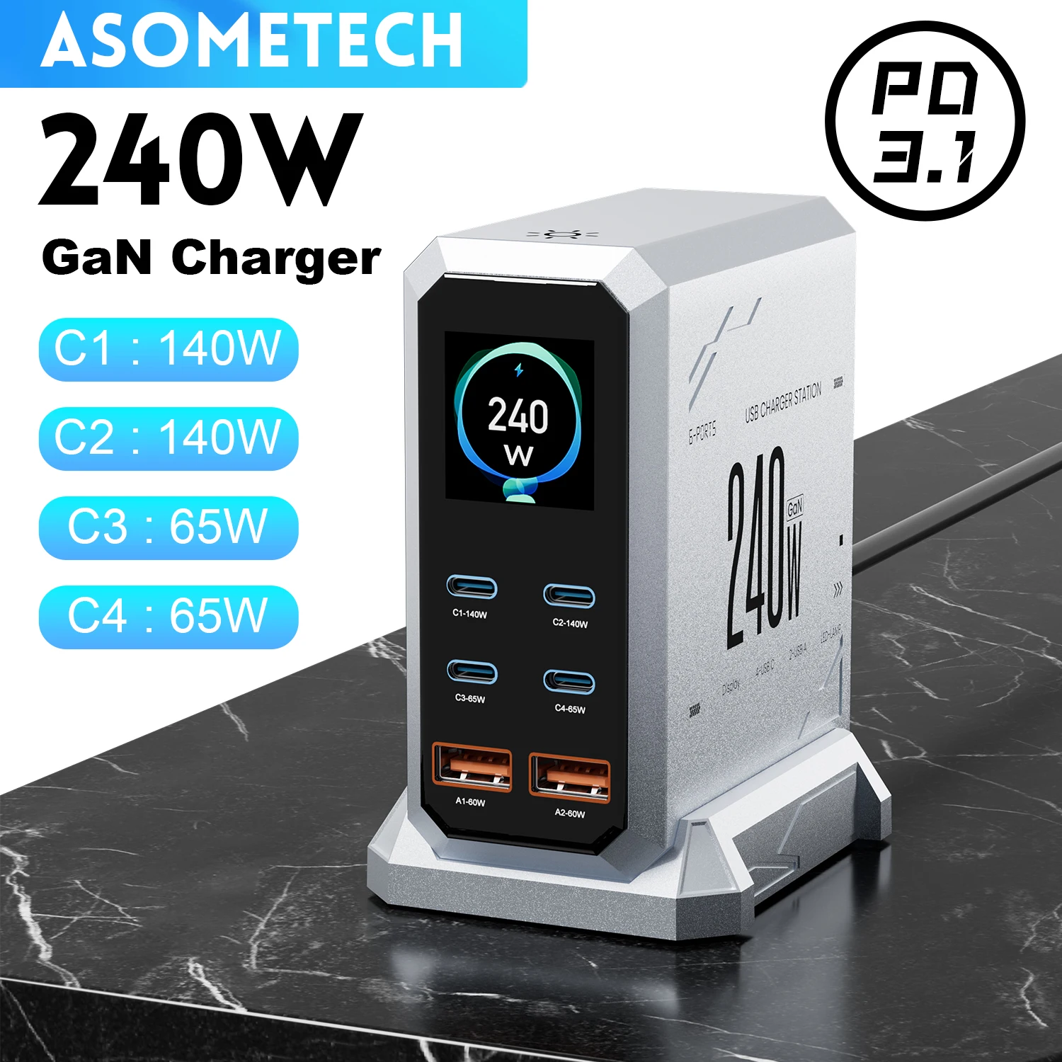 240w-gan-charger-pd31-140w-usb-type-c-6-ports-pps-pd-desktop-fast-charging-station-for-iphone-17-samsung-macbook-laptops-tablet