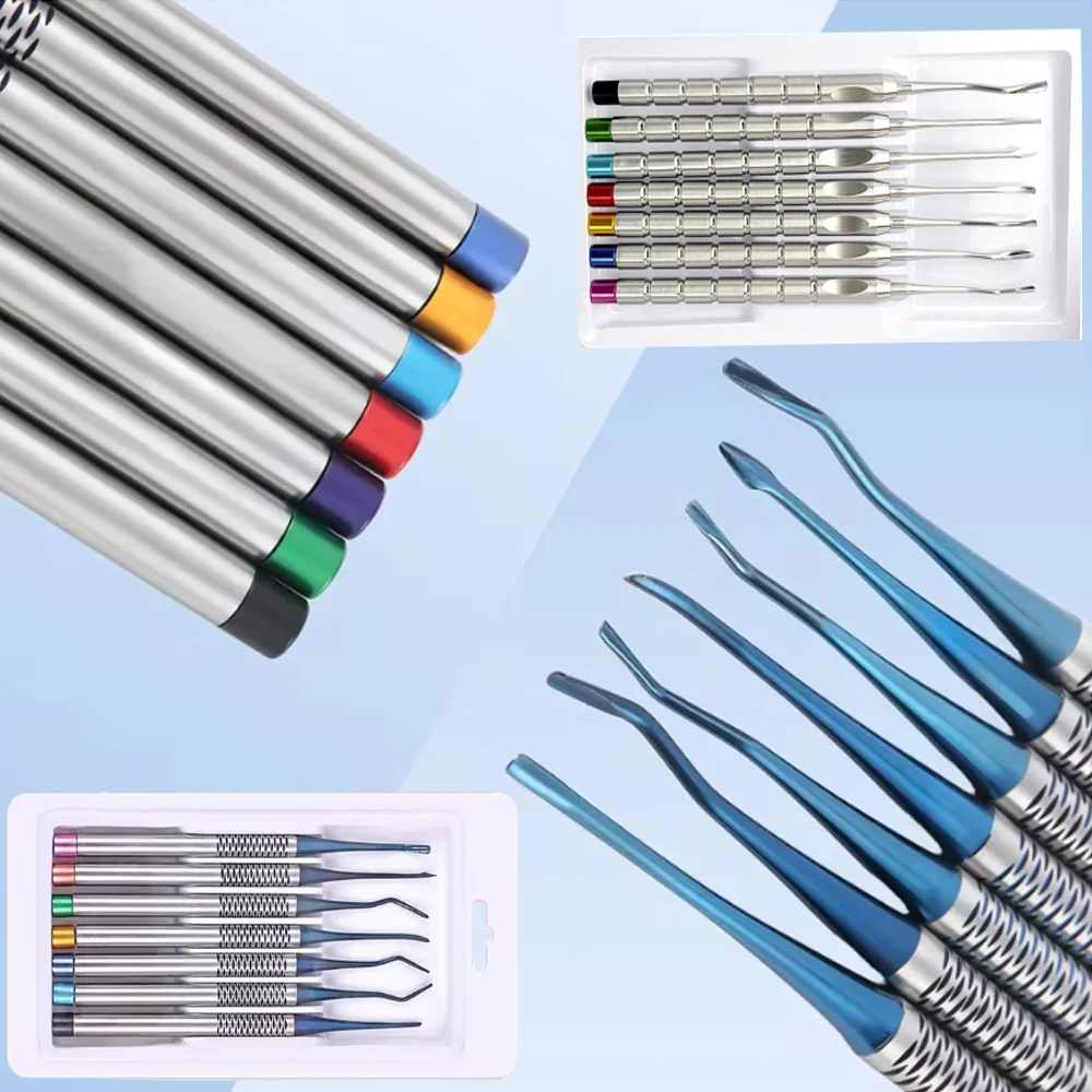 

Набор инструментов для роскоши стоматологического лифта из титанового сплава для минимально инвазивной извлечения корней и стоматологических процедур