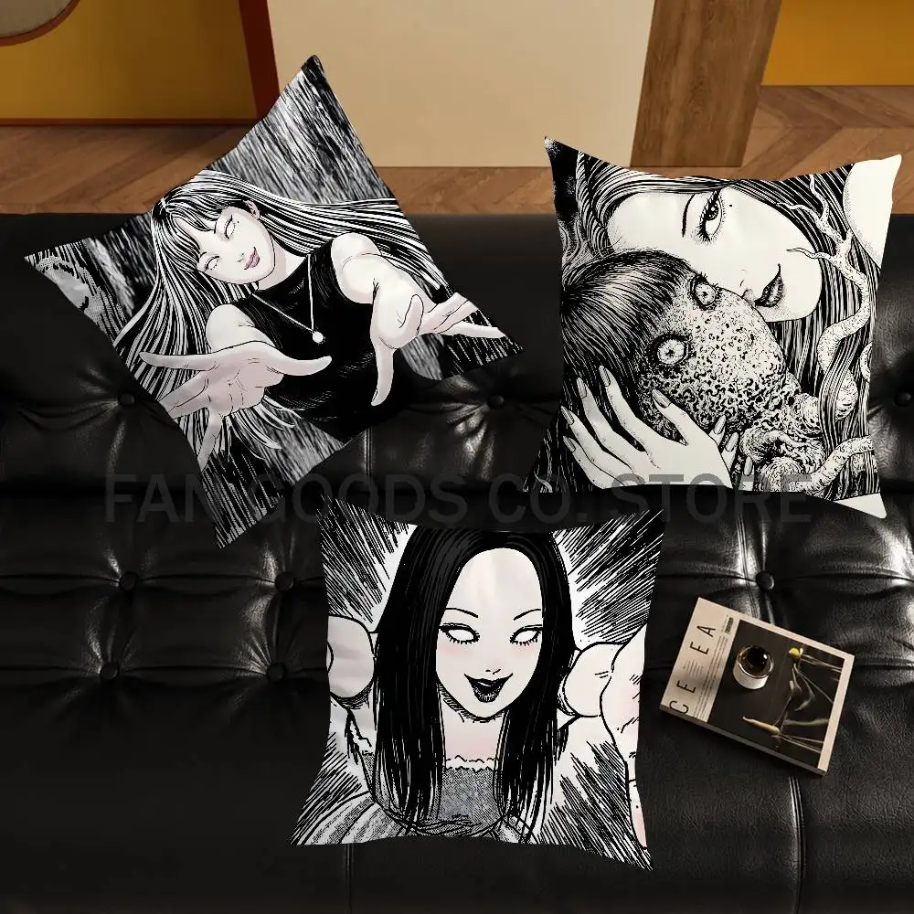 

Comics T-Tomie J-Junji I-Ito Cushion For Bedroom Car Coffee Shop Room and Living Room Sofa Decorative Pillow Cover Case