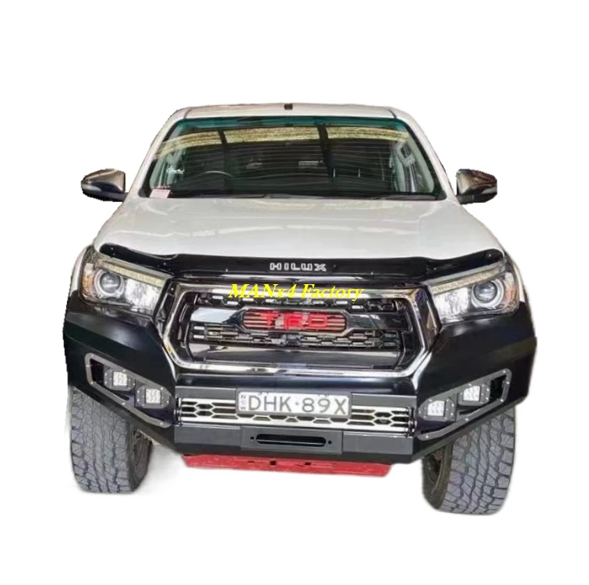 High Quality Front Bumper Rear Bumper Steel Bull Bar for Hilux 19-20 Rocco