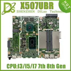 KEFU X507UBR Motherboard For Asus X507U X507UB X507UFR X507URA Y5000UB Laptop Motherboard I7-8550 I5-8250U I3-8130U 100% Working