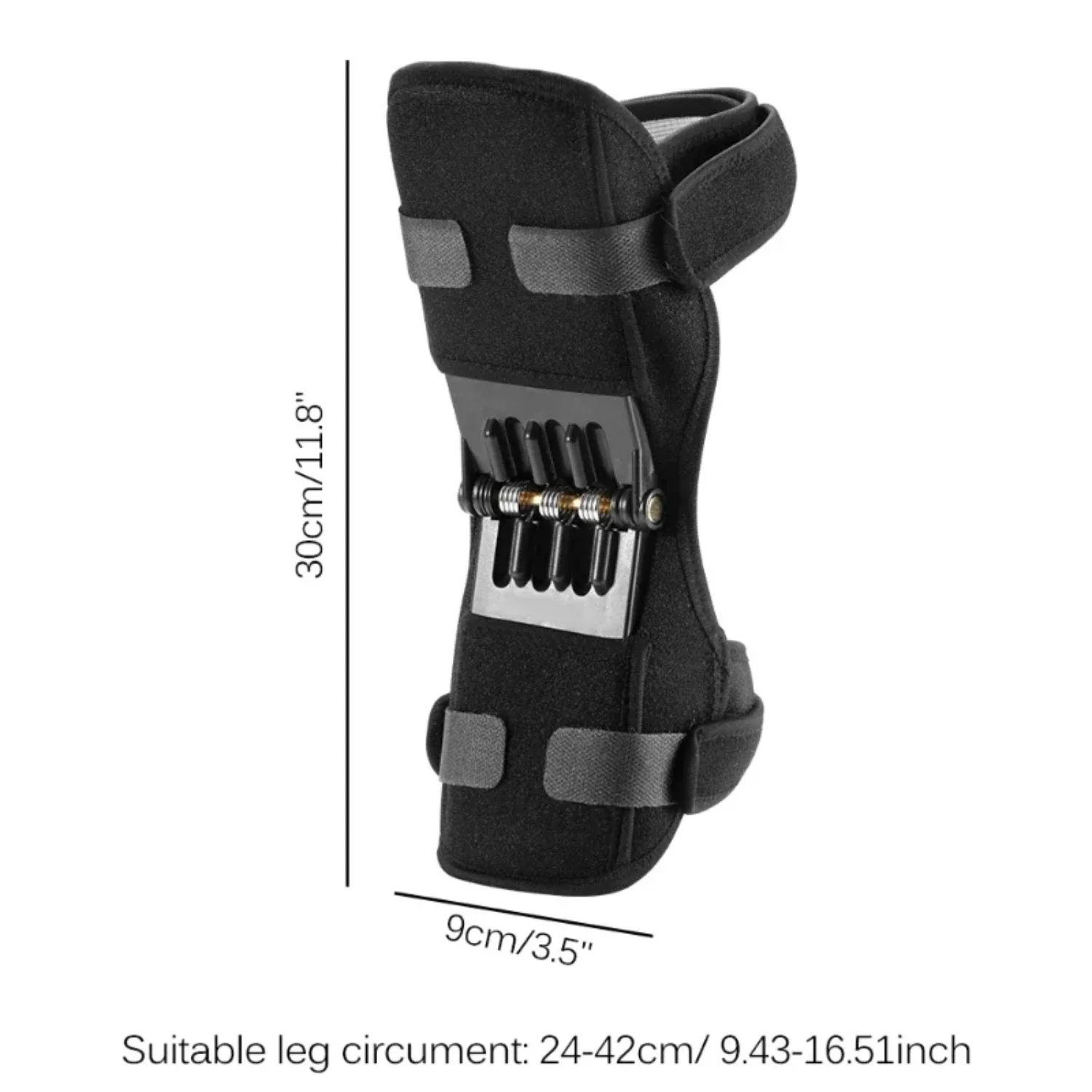 Enhanced with Advanced Rebound Force Extra Strength Powerful Spring Knee Protection Booster for Sports - Alleviate Soreness and