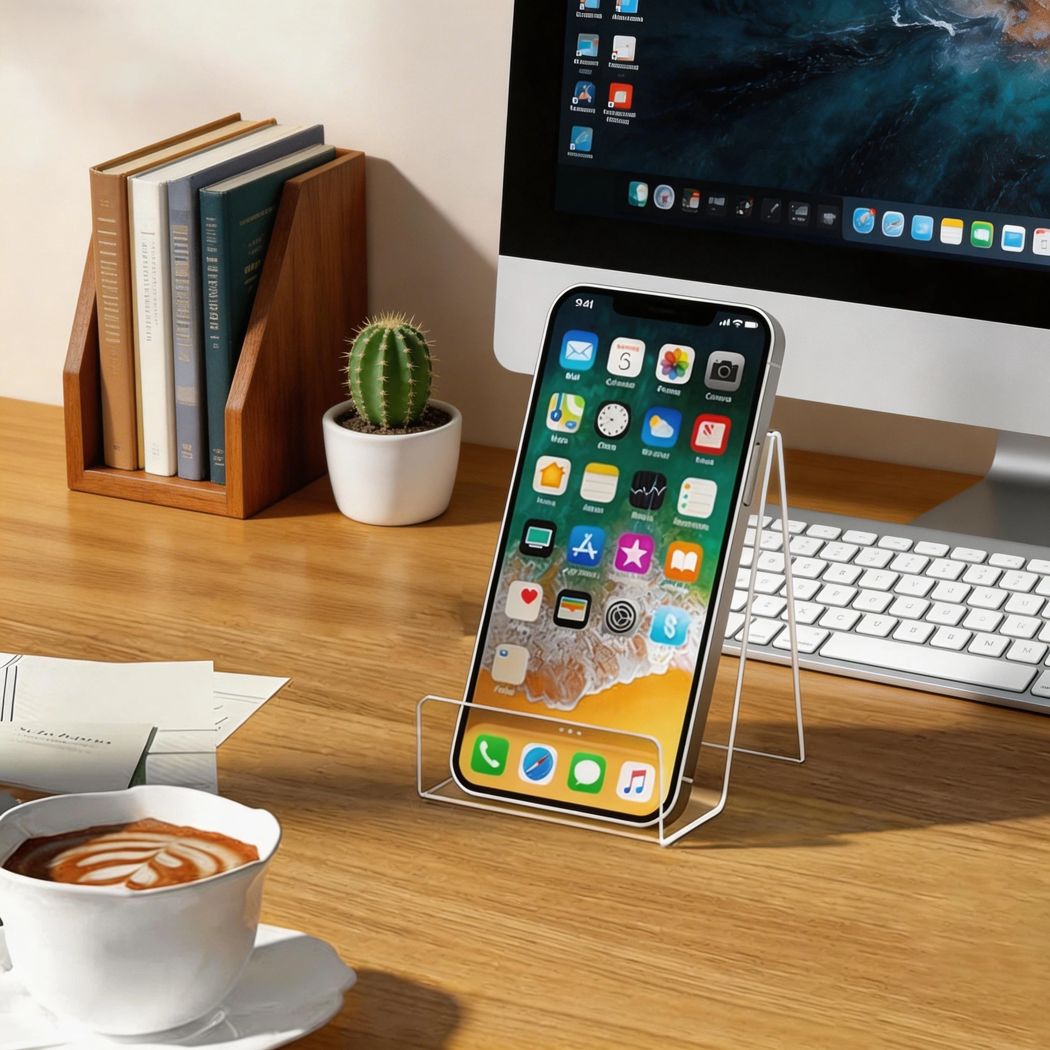 

4packAcrylic Book Stand Book Holder For Display Clear Easel Stand For Display Display Holder For Postcard Sticker