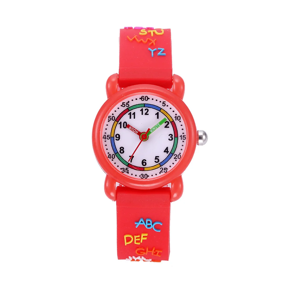 1Pcs Cartoon Pattern Watch Waterproof Quartz Wristwatch Adjustable Strap Stylish Birthday Gift for