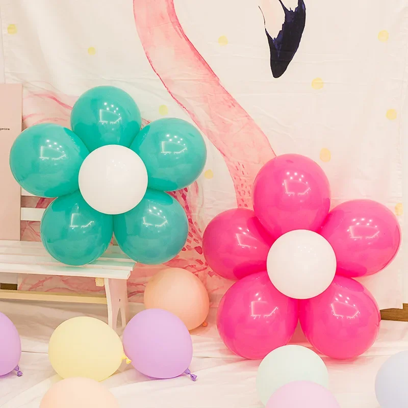 Accessori per palloncini Catena per palloncini Nastro a strisce Palloncini per colla Facile legatura Clip per annodare Matrimonio Compleanno Arco