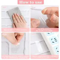 Double Sided Adhesive Tape Nano Reusable Super Strong Transparent Wall Stickers WaterProof Widely Used Wall Mount Sticker 4