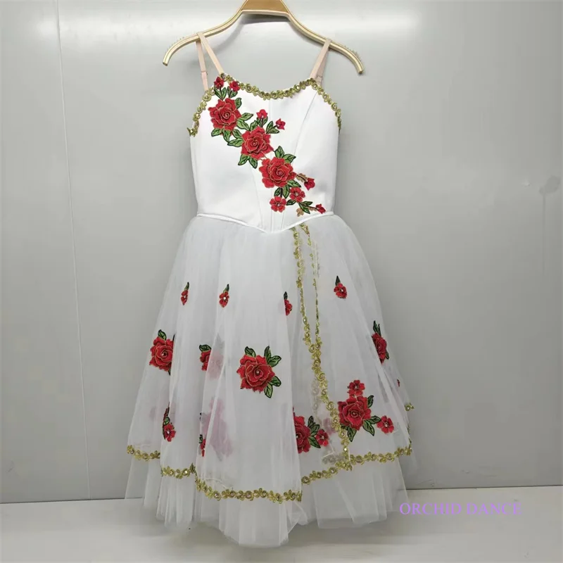 Newest Kids Women Adults God's Awakening Performance Wear Dress Costume Professional Flora Romantic Tutu