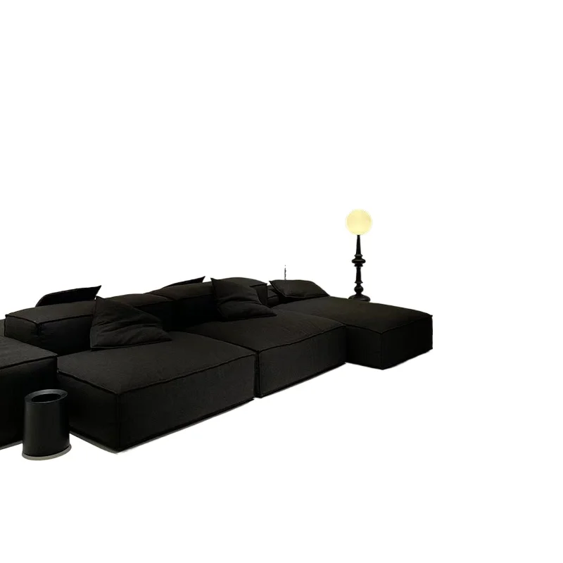 

Nordic modern simple small apartment fabric sofa American retro wabi wind removable and washable office reception furniture