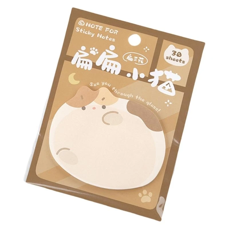 사랑스러운 애완 동물 스티커 노트 간단한 메모 패드를 쉽게 쓰기 쉬운 메모 패드 고양이 시리즈 스티커 메모