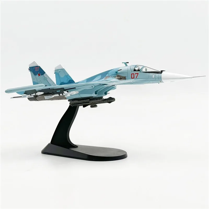 1/100 Scale Alloy Russia FULLBACK Su34 Sukhoi Su-34 SU 34 Fighter Diecast Metal Plane Model Kids Gifts Toy Collection