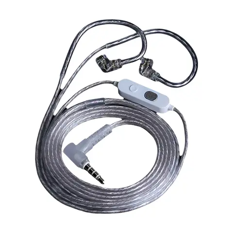 Cabo KZ-M2 com microfone duplo (upgrade)