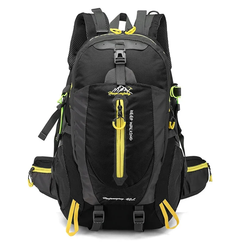 

Men 40L unisex waterproof travel Hiking sports bag Outdoor Climbing Mountaineering Camping backpack for male