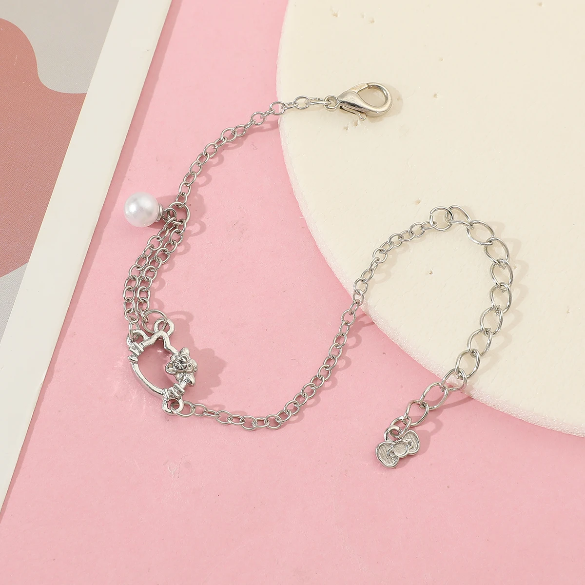 سوار مرحبا كيتي مصنوع يدويًا ، هدية بسيطة ومتعددة الاستخدامات للأصدقاء والصديقات ، عبر سانريو